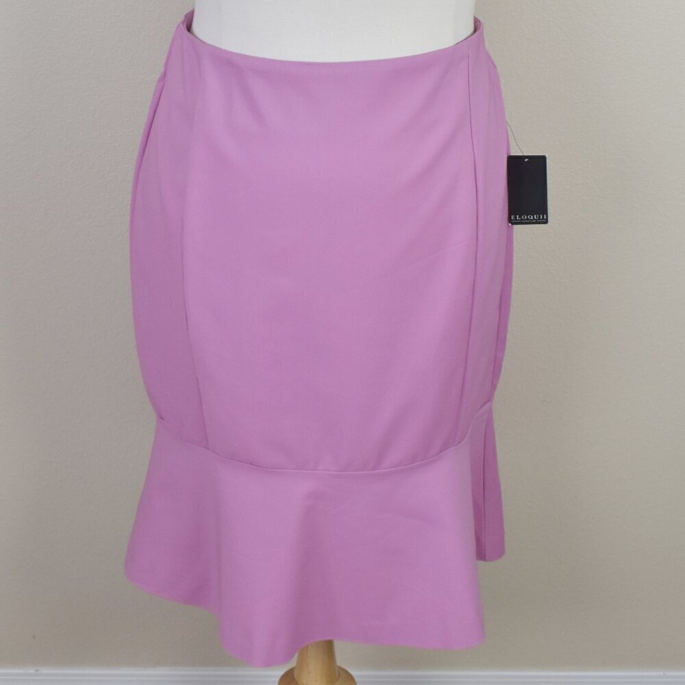 Eloquii Fluted Pencil Skirt Pink NEW - 16